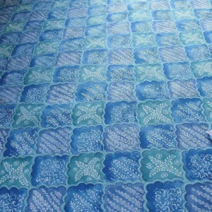 P1420577.jpg 10.2y Brunschwig & Fils Nanou Rockery Print Blue Green White from Cabanel Collection #906