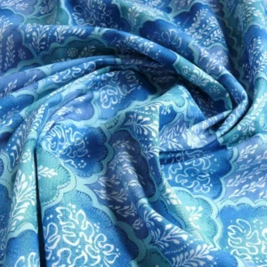 P1420581.jpg 10.2y Brunschwig & Fils Nanou Rockery Print Blue Green White from Cabanel Collection #906