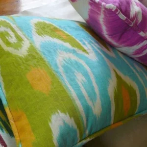 Brunschwig & Fils Silk Ikat Pillow