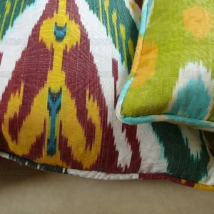 Brunschwig & Fils Silk Ikat Pillow