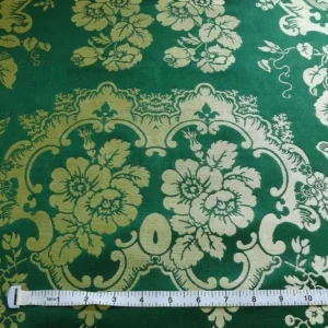 by Yard Scalamandre Villa Louis Silk Brocatelle Emerald Green MSRP USD 800+
