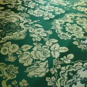 by Yard Scalamandre Villa Louis Silk Brocatelle Emerald Green MSRP USD 800+