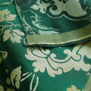 by Yard Scalamandre Villa Louis Silk Brocatelle Emerald Green MSRP USD 800+