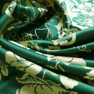 by Yard Scalamandre Villa Louis Silk Brocatelle Emerald Green MSRP USD 800+