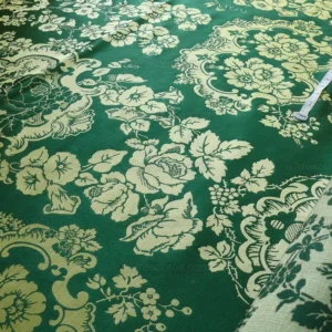 by Yard Scalamandre Villa Louis Silk Brocatelle Emerald Green MSRP USD 800+