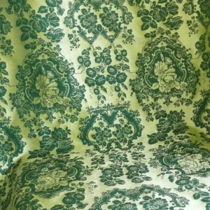 by Yard Scalamandre Villa Louis Silk Brocatelle Emerald Green MSRP USD 800+