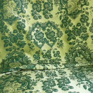 by Yard Scalamandre Villa Louis Silk Brocatelle Emerald Green MSRP USD 800+