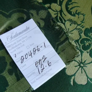 by Yard Scalamandre Villa Louis Silk Brocatelle Emerald Green MSRP USD 800+