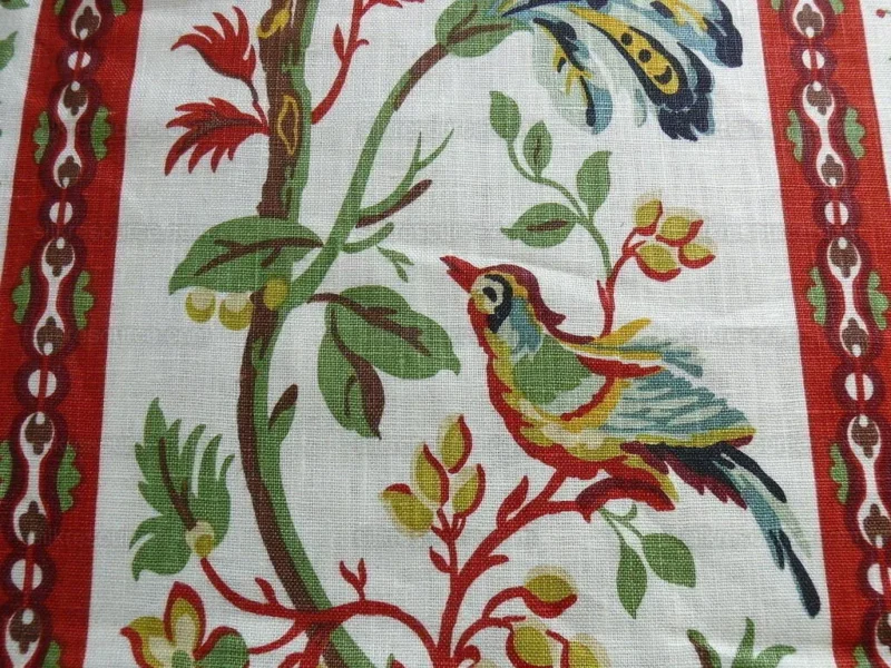 P1430388.jpg Brunschwig & Fils Le Lac Border Linen Print Bty