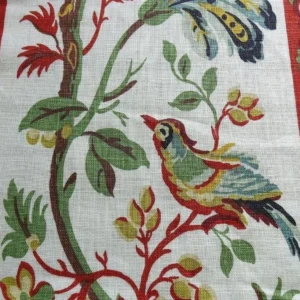 P1430388C.jpg Brunschwig & Fils Le Lac Border Linen Print Bty