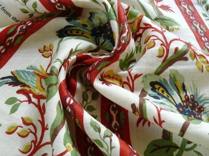 P1430392.jpg Brunschwig & Fils Le Lac Border Linen Print Bty