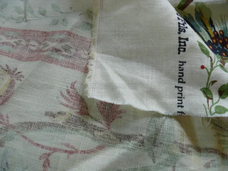 P1430393.jpg Brunschwig & Fils Le Lac Border Linen Print Bty