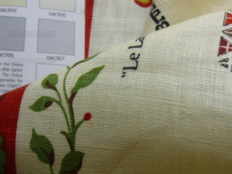 P1430397.jpg Brunschwig & Fils Le Lac Border Linen Print Bty