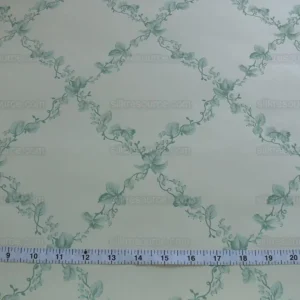 P1430612.jpg Lee Jofa Summer Trellis Green On Eggshell Wallpaper Triple Roll