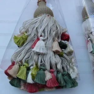 Scalamandre Lyon 100% Silk Double Tie Back Watermelon Pink Green