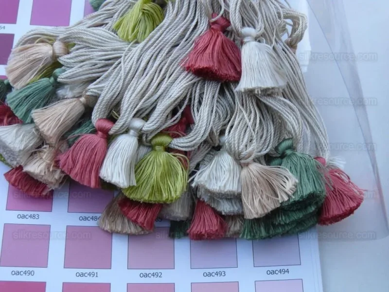 Scalamandre Lyon 100% Silk Double Tie Back Watermelon Pink Green