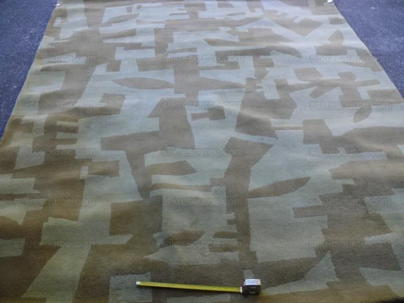 Hokanson Hand Tufted Gold Sage Green Wool Modern 8'x9'8"