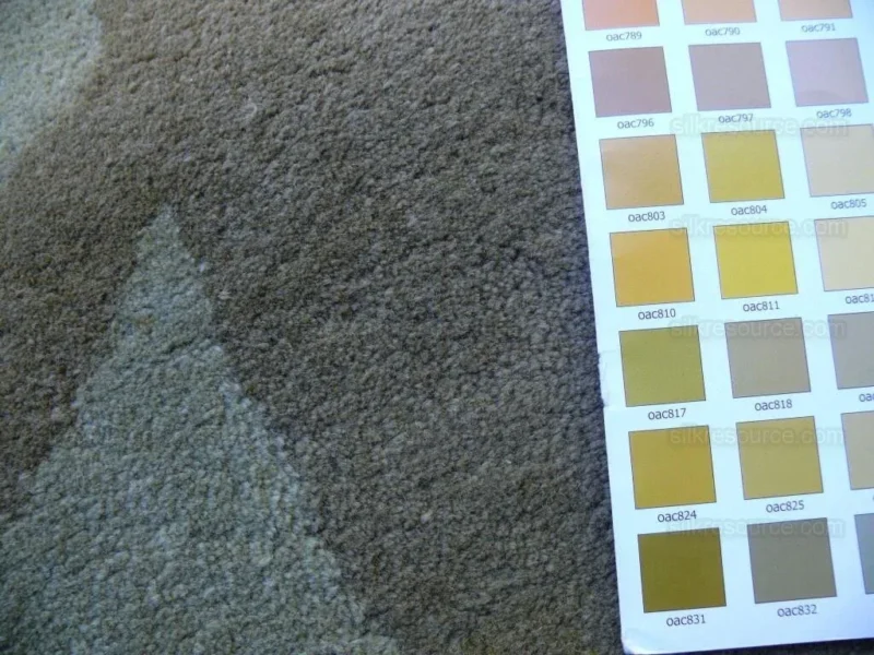 Hokanson Hand Tufted Gold Sage Green Wool Modern 8'x9'8"