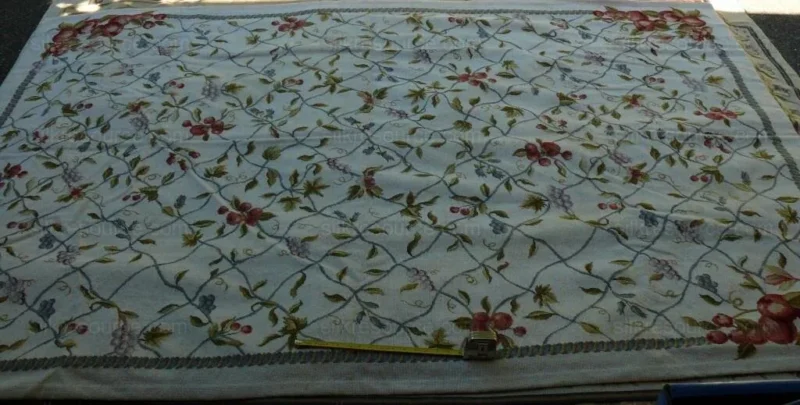 P1460086.jpg Stark Chantilly Rug Chinese 10 Mesh Needlept Rug 9x6 MSRP USD 3000