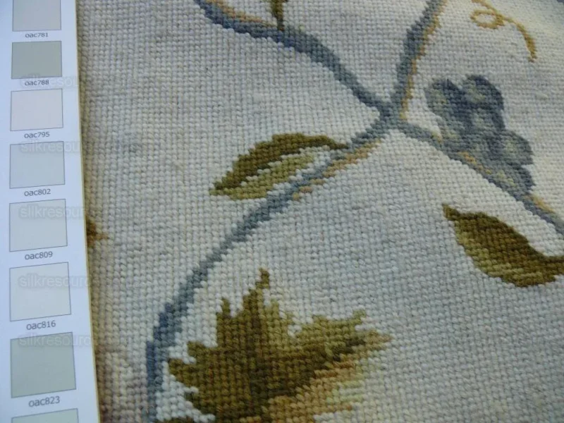 P1460090.jpg Stark Chantilly Rug Chinese 10 Mesh Needlept Rug 9x6 MSRP USD 3000