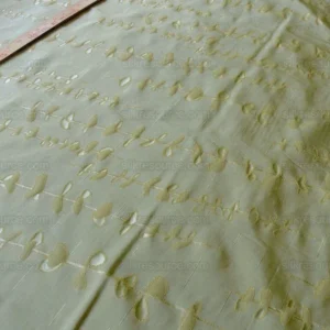 P1460342.jpg Beacon Hill "Sprouting" Vine Sprig Foliage Willow 100%silk Jacquard Pale Sage Spring Green MSRP USD 300/Y