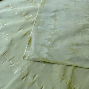 P1460344.jpg Beacon Hill "Sprouting" Vine Sprig Foliage Willow 100%silk Jacquard Pale Sage Spring Green MSRP USD 300/Y