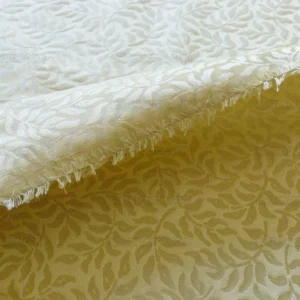 P1460378.jpg Scalamandre Blairsprig Dark Beige Pale Gold Yellow 100% Silk MSRP USD 280/Y