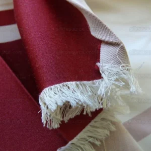 P1460384.jpg Scalamandre Palladio Silk/cotton Satin Large Stripe Deep Raspberry Red White Cream Grandeur MSRP USD280/Y