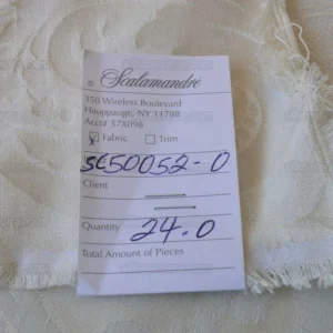 BY yard Scalamandre Diana Damask Classy Renaissance White Cotton