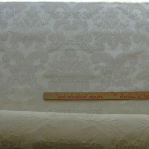 BY yard Scalamandre Diana Damask Classy Renaissance White Cotton