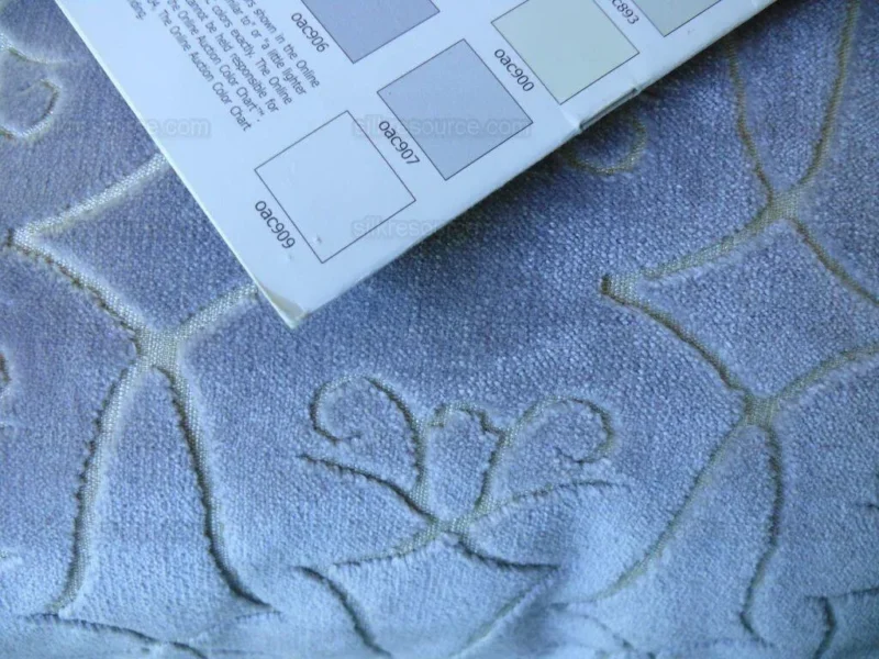 P1460511.jpg Old World Weavers Pillows Princess Aida 19" Cut Velvet  Pewter Hand Made in US