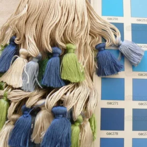 Scalamandre Lyon 100% Silk Tieback Green Blue