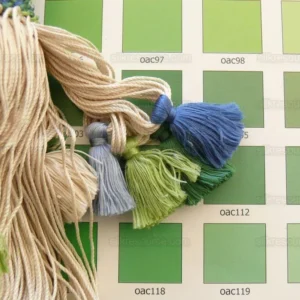 Scalamandre Lyon 100% Silk Tieback Green Blue