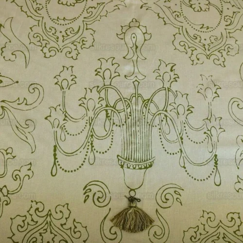 FUN! JAY SMITH CHANDELIER CHIC TASSELS GREEN WHITE FUN! JAY SMITH CHANDELIER CHIC TASSELS GREEN WHITE