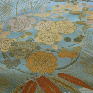 1.2Y Kravet Coutour Imperial Kimono Silk Lampas Mineral Blue MSRP USD 270/Y