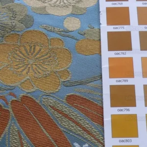 1.2Y Kravet Coutour Imperial Kimono Silk Lampas Mineral Blue MSRP USD 270/Y