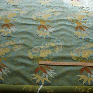1.2Y Kravet Coutour Imperial Kimono Silk Lampas Mineral Blue MSRP USD 270/Y