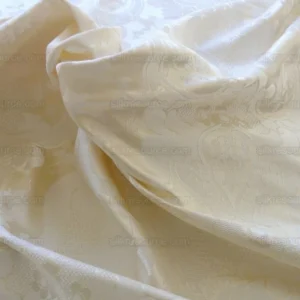 P1470405.jpg High End Designer Colette's Abby 100% Silk Renaissance Damask "pearl" Pure Bright White