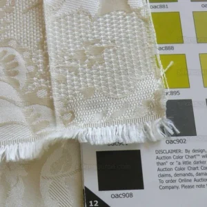 P1470410.jpg High End Designer Colette's Abby 100% Silk Renaissance Damask "pearl" Pure Bright White