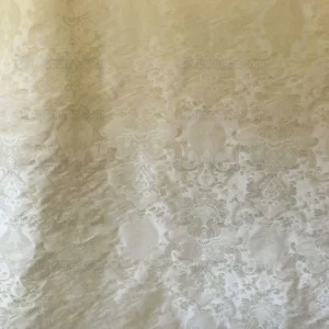 P1470419.jpg High End Designer Colette's Abby 100% Silk Renaissance Damask "pearl" Pure Bright White