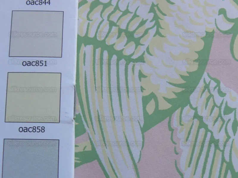 Scalamandre "aviary" Wallpaper Bird Chinioserie Pink Single Roll