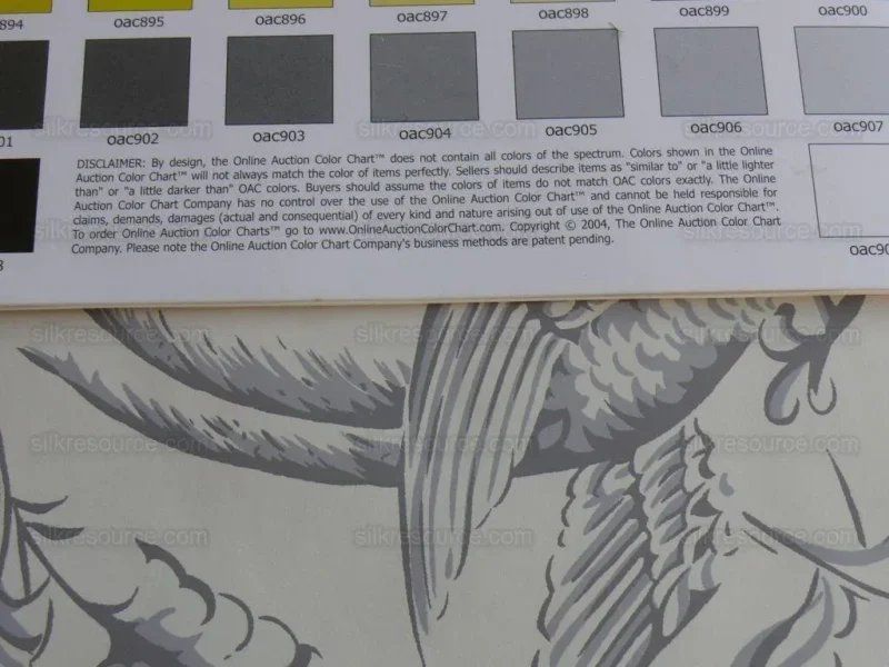 Scalamandre "aviary" Wallpaper Bird Chinioserie Grey White Singl