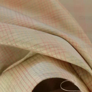 P1480038.jpg Lee Jofa Stately Silk Taffeta Plaid Peony Pink Green MSRP USD 299/Y