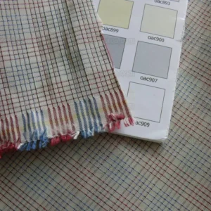 P1480342.jpg By Yard Lee Jofa Stately Silk Taffeta Plaid Cadet Blue MSRP USD 299Y