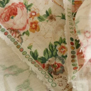 P1480405.jpg By Yard Lee Jofa Ashurst Peony Tulip Lilac Rose 100% Linen Print on Ecru Handprint English Chintz UK MSRP USD 139/Y