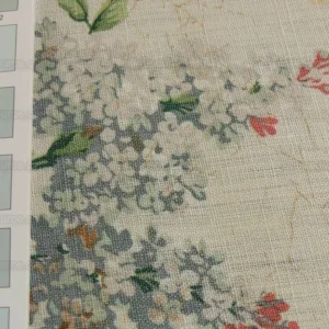 P1480408.jpg By Yard Lee Jofa Ashurst Peony Tulip Lilac Rose 100% Linen Print on Ecru Handprint English Chintz UK MSRP USD 139/Y