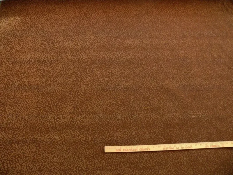 P1480568.jpg 7.125y Kravet Brown Chocolate Cheetah Cut Chenille Animal Skin