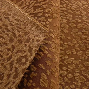 P1480571.jpg 7.125y Kravet Brown Chocolate Cheetah Cut Chenille Animal Skin