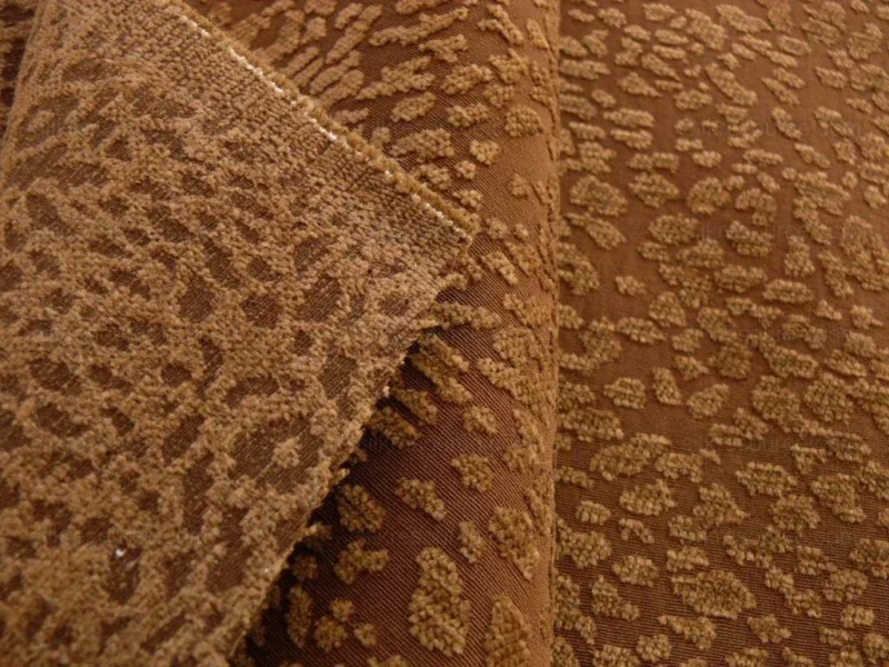 P1480571.jpg 7.125y Kravet Brown Chocolate Cheetah Cut Chenille Animal Skin