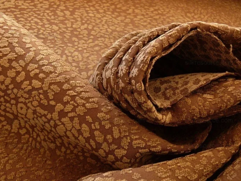 P1480573.jpg 7.125y Kravet Brown Chocolate Cheetah Cut Chenille Animal Skin